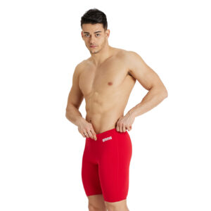 Swim Jammer Solid Red White