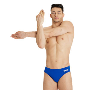 M Team Swim Briefs Solid Navy White